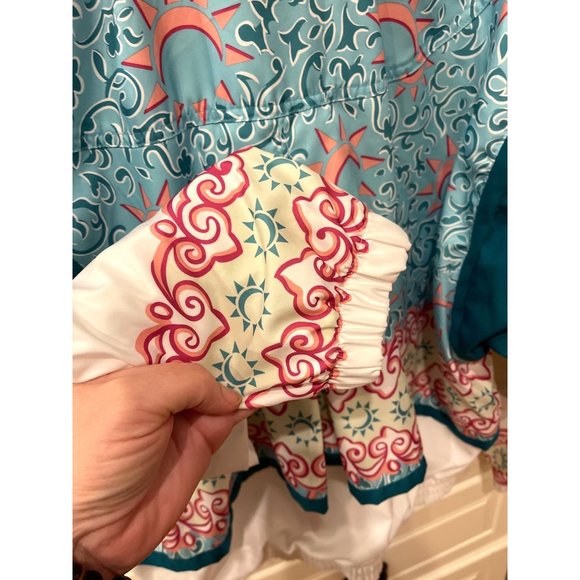 Vintage Nike Windbreaker Jacket Multicolor Long Sleeve Track Full Zip 90s Size M - Picture 5 of 11